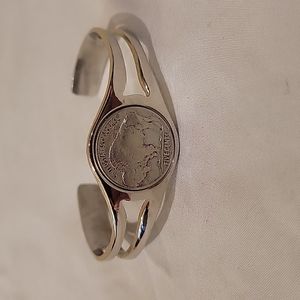 Buffalo nickle cuff bracelet